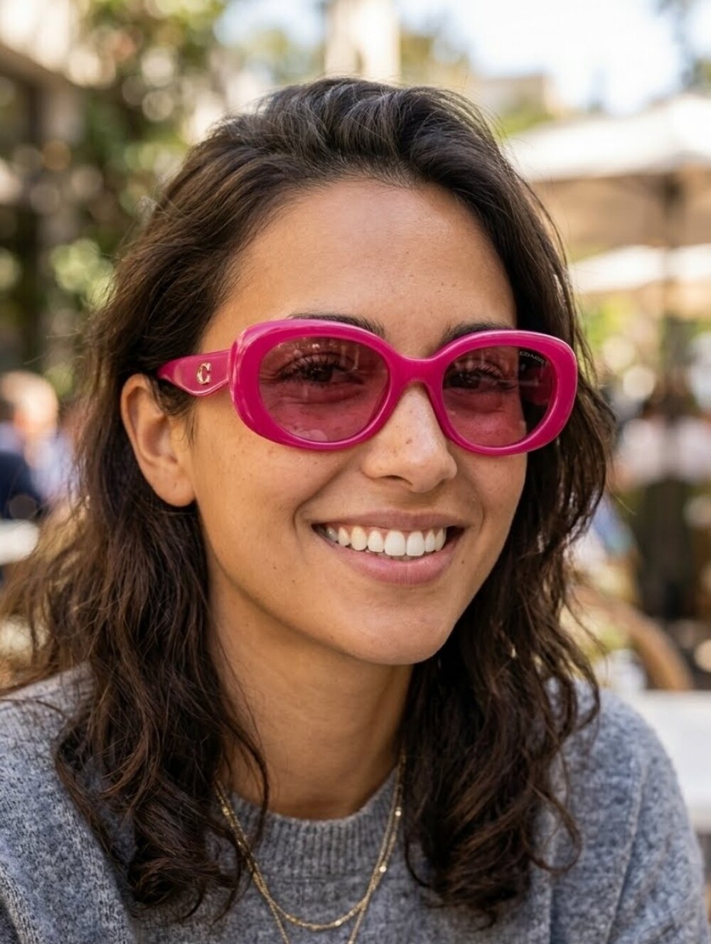 Coach 58069L Sunglasses Milky Magenta/Pink  New In Case